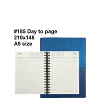 Diary 2027 Vanessa 185.V59-27 A5 Day to page Blue (7am - 8pm, hourly) 210x148mm #185v59