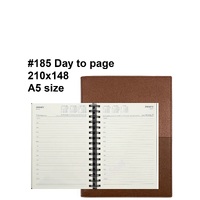 Diary 2027 Vanessa 185.V90-27 A5 Day to page Tan (7am - 8pm, hourly) 210x148mm 185v90
