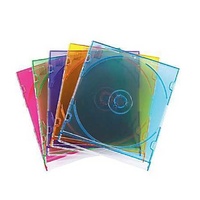 CD Jewel case regular Colours pack 10 98311 Fellowes Assorted 