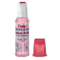 Roll on Glue 30cc Pink Pentel ER153P - box 12 