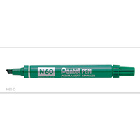 Markers Pentel N60D Perm Chisel Point Green Box 12