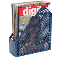 Magazine Rack Marbig Plastic Blue 864001 - pack 2 