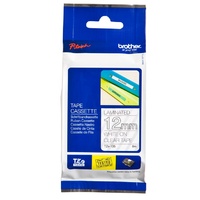 Brother TZe135 12mm x 8m White on Clear TZ-135 P-Touch - TZ135 tapes