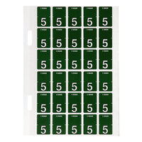 Labels Top Tab Avery 44205 #5 Colour Coding Dark Green Pack 150