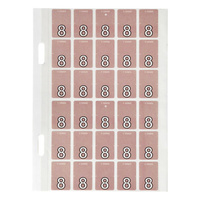 Labels Top Tab Avery 44208 Col Code Mauve 8 Packet