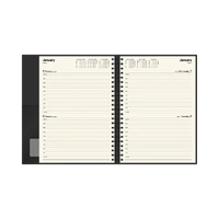 Diary 2027 Vanessa 245.V99-27 A4 2 days to page (8am-5pm, 1 hourly) Black WIRE-O BOUND 297x210mm