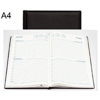 Diary 2027 Belmont A42 247.V99-27 A4 2 Days to a Page BLACK 8am-5pm 1 hour PVC Collins