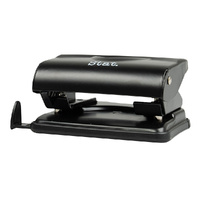  Paper Punch 2 Hole  10 sheet METAL BLACK 28787 SmallSTAT