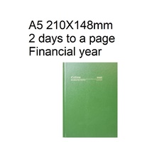 Diary Financial A52 24/25 28M4 A5 2 Days To Page Green Collins 210x148 28M4.P40-2425 stock due late march