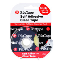 Tape Pilotape Transparent 18x33m Dispenser  box 12 #306246