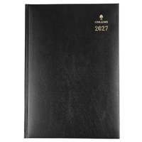 Diary 2027 Sterling A4 Week Black 344.P99-27 Collins 8am - 7pm, 1 hourly