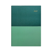 Diary 2027 VANESSA 345.V53/61-27 A4 Week to a View Teal HORIZONTAL 1hr 8am-7pm WTO 297x210mm