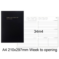 Diary Financial A43 24/25 34M4 A4 Week To Opening Black Collins 297x210 34M4.P99-2425 stock due late march