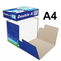  Copy paper  A4 80gsm White box 2500 Double A #35090 carton of unwrapped paper, for fast feeds