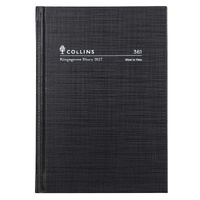 Diary 2027 Kingsgrove A6 361 Week to view 361.P99-27 (148x105mm) BLACK 
