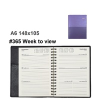 Diary 2027 VANESSA 365.V55-27 A6 WEEK to view Lilac Purple # 365V55