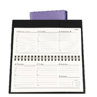 Diary 2027 VANESSA 375.V55-27 B6/7 Lilac Week to View Landscape 176x88mm (8am-6pm, 1 hourly) purple