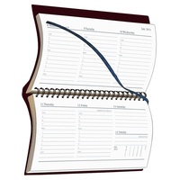 Diary 2024 VANESSA 375.V99 B6/7 Black Week to View Landscape 176x88mm (8am-6pm, 1 hourly) #818893
