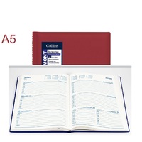 Diary 2024 Belmont A5 Week 387.V78-24 Week to View 9am-5pm 1 hour 210x148mm RED PVC Collins