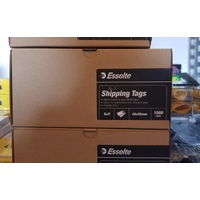 Shipping Tags size 3 96x48mm  Buff Box 1000 Manilla Esselte 13000 no string 38985