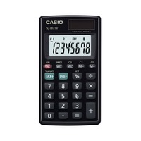 Calculator  8 digit Casio SL-797TV-BK Pocket Large, easy-to-read display. Tax calculation and currency conversion functions.