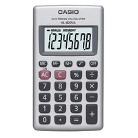 Calculator Casio HL820 8 Digit Wallet Case Large Display