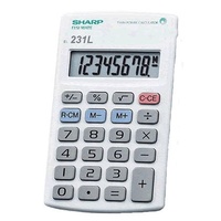 Calculator  8 digit Sharp EL231LB Pocket Battery 