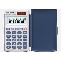 Calculator  8 digit Sharp EL243S Pocket Battery & Solar Elsimate School and Office