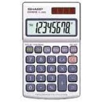 Calculator  8 Digit Sharp EL326SB With Protective Wallet