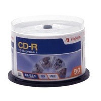 CDR Verbatim Spindle 50 80min 52x 94691 Approved high speed 52X recording