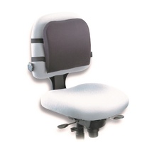 Kensington Back Rest Memory Foam 82025 Removable, washable, cotton/polyester fabric cover.