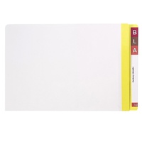 Lateral File Legal White Yellow Avery 42540 Mylar End Box 100 