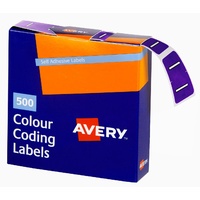 Labels Side Tab Letter I box 500 Avery 43209 25x38mm Colour Coding