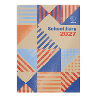 Diary 2027 Upward 4403 B5 GEOMETRY School Week to Opening WTO 250x179mm UPCY4403-GEO-27