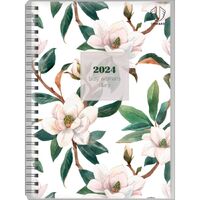 Diary 2024 Upward 4404-337-24 A5 Gardenia Busy Woman's Week 1 hour 8am-6pm Wiro-bound page size 210x148mm