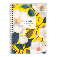 Diary 2027 Upward 4404-CAM-27 A5 BIRD OF PARADISE Busy Woman's Week to Opening 1 hour 8am-6pm Wire-O bound page size 210x148mm