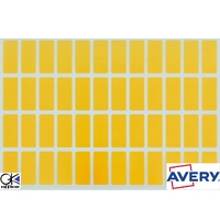 Labels Block Colour Yellow 19x42mm Avery 44548 Pack 240