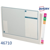 Lateral Notes Files Avery 46710 box 100 White 35mm Expansion 355x235mm shelf files
