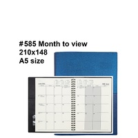 Diary 2024 VANESSA planner A5 BLUE 585.V59-24 Month to View #818964