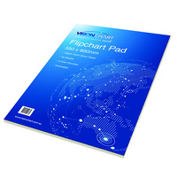Flipchart Pad 40s Bond 70gsm pack 2 semi gloss 590x890mm VFP200x2 punched 4 holes 60152675