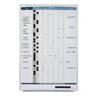 In-Out Personnel Board 36 name magnetic 865x580mm QT33705