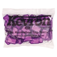 Clicktags ID5 50s Kevron Purple Grape Bag 50 Key Tags