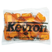 Clicktags ID5 50s Kevron Orange Bag 50 Key Tags