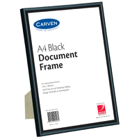 Picture Frame A4 Black Document Black QFWDBLKA4 if buying bulk please order in 6is