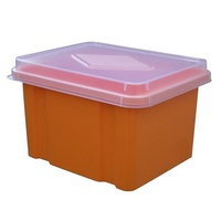 Storage Box Italplast 32 Litre I307 Mandarin Orange