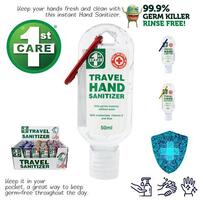  Hand Sanitiser   50ml Squeeze Action 1st Care Travel pack 103874