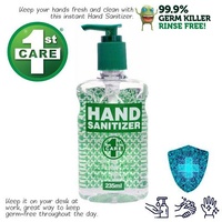  Hand Sanitiser  235ml Pump Action 1st Care  112685