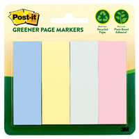 Page Markers Post-it 671-4RP RECYCLED PASTELS 23x73mm 4pk, 3M ID 70007025854