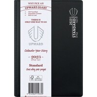 Diary 2024 Upward 7221 A5 1 Day To Page Standard 15 minute 7am-7.45pm times Sewn Spine