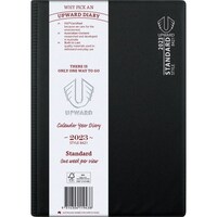 Diary 2024 Upward 8421 B5 Week Standard 7am-8pm 1 hour times PVC Sewn Spine 185x258mm 